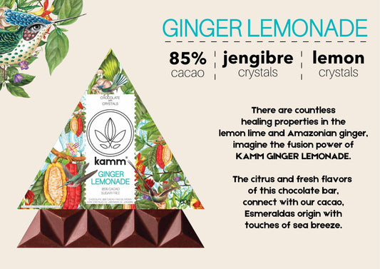 85% Cacao, Ginger Lemonade Ancestral #TreetoBar Superfood Chocolate 60grs