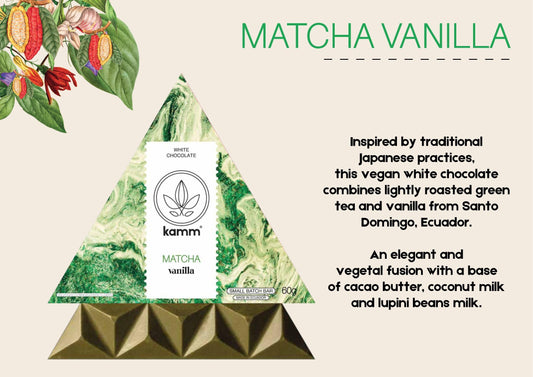 Matcha Vanilla White Chocolate Ancestral #TreetoBar Superfood Chocolate 60grs