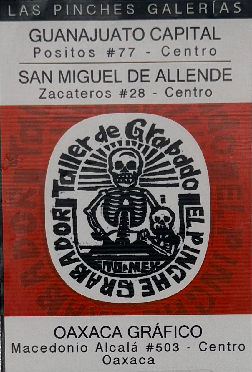 Oaxaca Cacao Lithography Print on Recycled Paper (4x7) | El Pinche Grabador